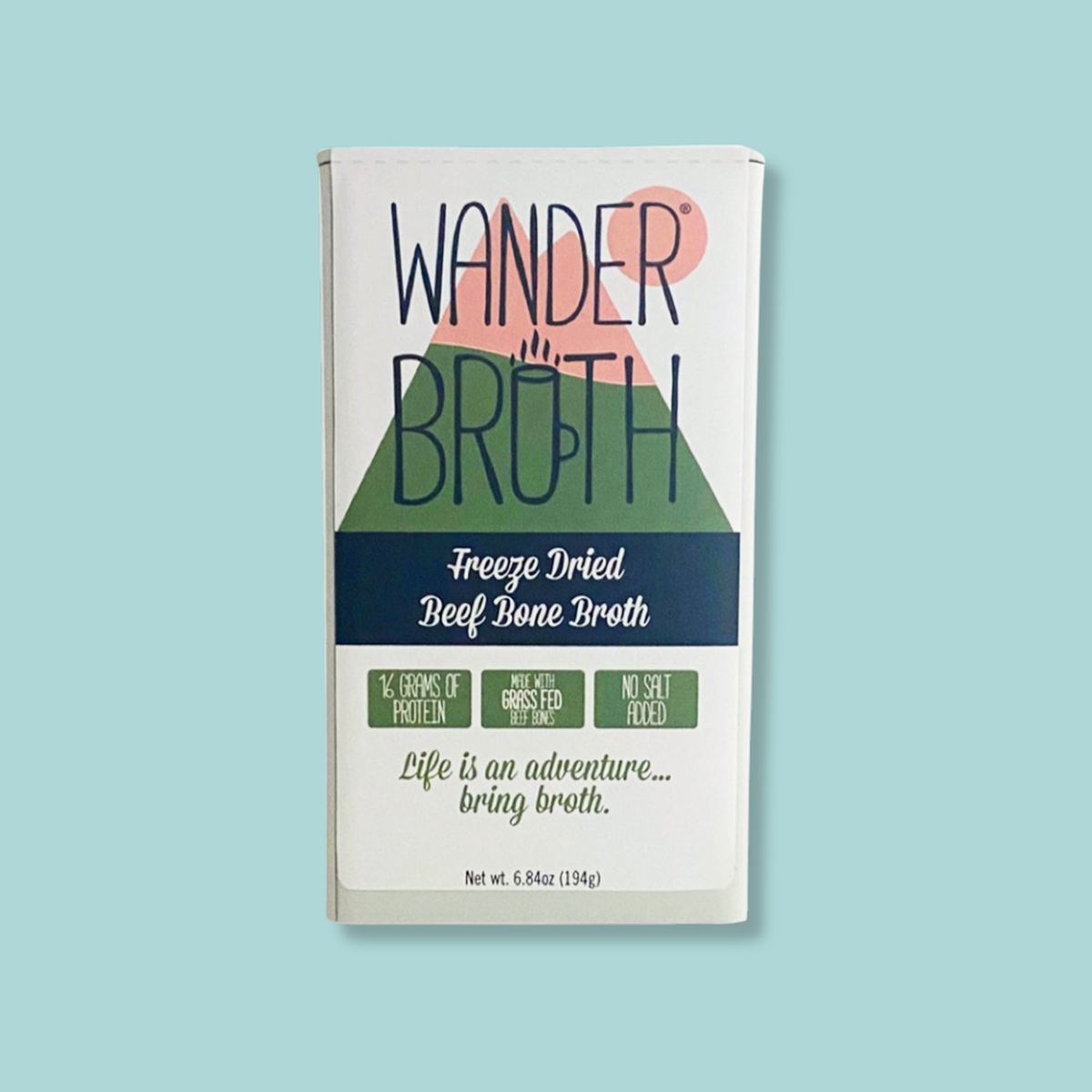 No Salt Added Grass-Fed Beef Bone Broth - Bulk