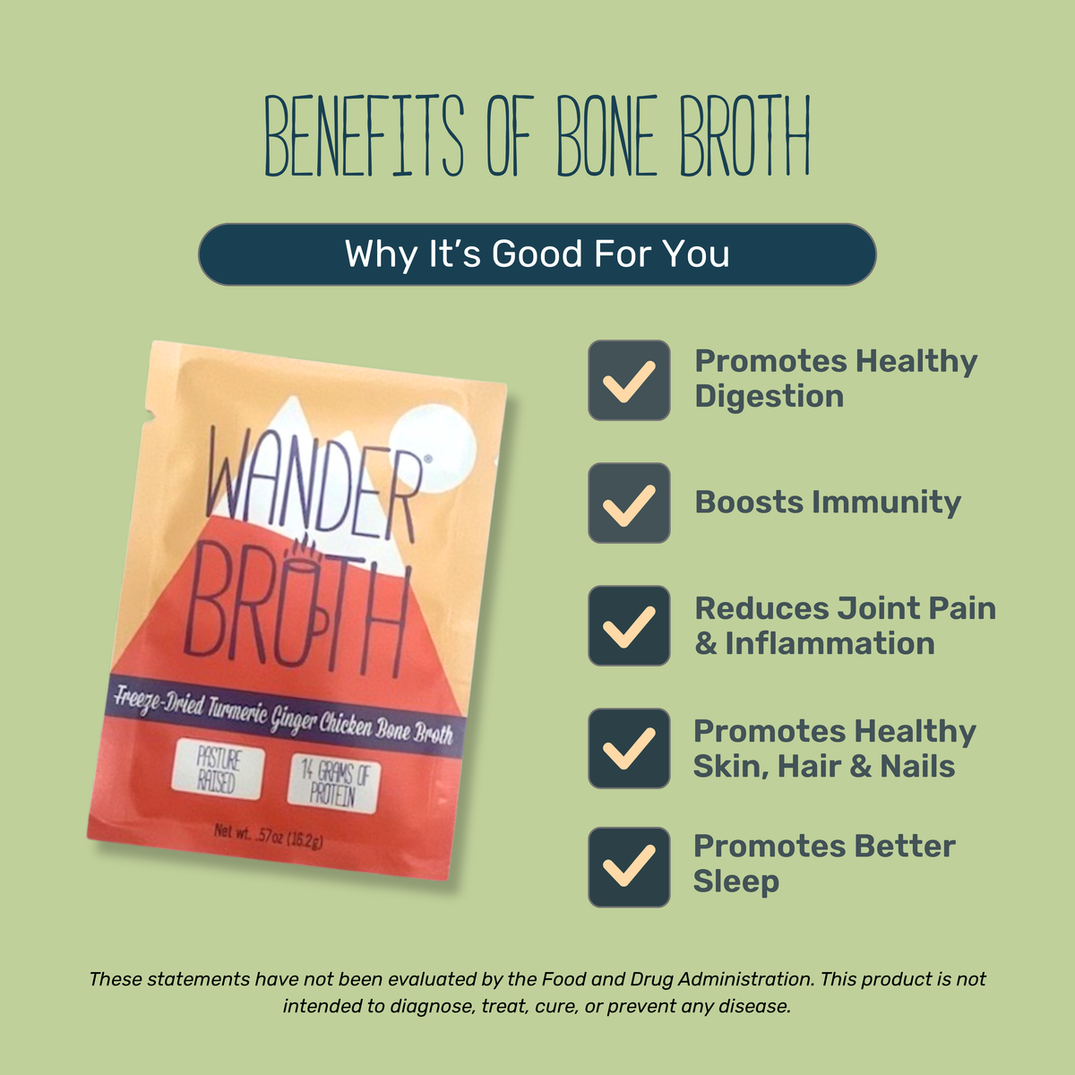 Organic Pasture-Raised Turmeric Ginger Chicken Bone Broth